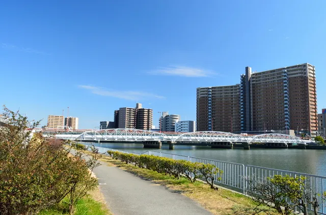 神崎川・安威川の河川敷